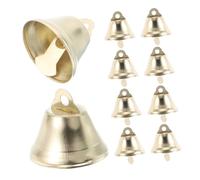 Tofficu 30pcs Mini Vintage Jingle Bells for Crafts Small Decorative Open Trumpet Bells with Clear Sound for DIY Wind Chimes Dog Collars Jewelry Making and Festive Ornament Decorations