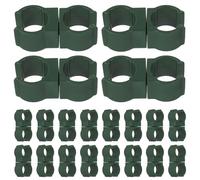 Tofficu 30pcs Plastic Rubber Tap Connector Trellis Accessories with Universal Rotating Buckle for Climbing Plant and Plant Easy Installation Suitable for Orchard and Flower Gardening
