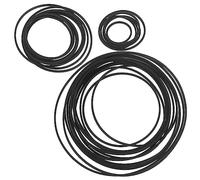 Tofficu 30pcs Rubber Cassette Tape Recorder Belts Replacement for Dvd Drive CD Player Flexible Square Cross Section Compatible with Tape Decks