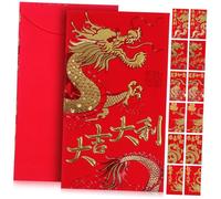 Tofficu 36pcs Chinese Red Envelopes Lunar Year Money Packets with Gold Zodiac Dragon Design for Spring Festival Birthday Wedding Party Celebration