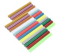 Tofficu 36pcs Colored Hot Melt Glue Sticks for Crafts EVA Material DIY Adhesive Rods with Strong Bonding Quick Melting Multipurpose for Card Making Home Decor Christmas Crafts and Sealing