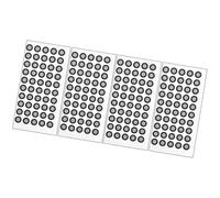 Tofficu 3d Scanning Device Reflective Marking Points Adhesive High Reflectivity Film Stickers 0.15mm Thickness 50pcs Per Sheet 4 Sheets for Accurate Scanner Calibration