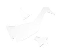Tofficu 3pcs Acrylic Quilt Plastic Templates for Sewing 8-inch Duck Plush Stencil Set for Quilting and Crafting, Beginner-Friendly Ruler Templates for Home Cutting and No-sew Blanket