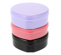 Tofficu 3pcs Cleaning Box Makeup Brush Remover Cleaner Heart Shaped Cosmetic Cleaner Case Sponge Plastic Stylish Appearance Efficiently Removes Excess Powder Convenient Use for On-the-go