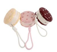 Tofficu 3pcs Double Powder Puff Storage Box Portable Makeup Sponge Holder with Compartments in Soft Pastel Colours Suitable for Travel and Daily Organising