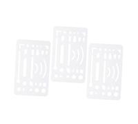Tofficu 3pcs Erasing Shield Plastic Drawing Template for Mechanical and Engineering Design, Reusable Drafting Tool with Precise Erasing Functions for School and Architecture Use
