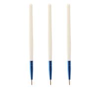Tofficu 3pcs Eyeliner Applicator Brush Cosmetic Brush Ultra-fine Tip White Plastic Polyester for Makeup Looks Suitable for Makeup Artists and Personal Use