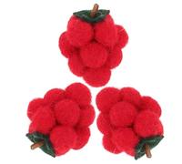 Tofficu 3pcs Felt Craft Hairpin Adorable Hair Clip for Crafts Cartoon Hairpin for Diy Decor