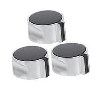 Tofficu 3pcs Gas Stove Control Knobs Replacement Alloy Stove Knob for Gas Hob Easy Install