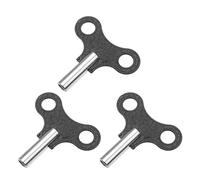 Tofficu 3pcs Metal Clock Key Clockwork Key Winding Wrench Wear-Resistant Easy to Insert and Remove Simple Elegant Design Workmanship Creative Appearance for Household Clock