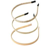 Tofficu 3pcs Metal Headbands Solid Color Headband 4.72x4.72x0.39in Wear Resistance Decorative Hair Hoops for Women Special Occasion Gathering