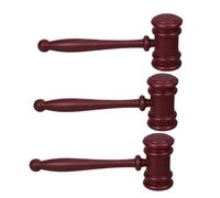 Tofficu 3PCS Mini Plastic Judge Gavel Courtroom Themed Party Supplies for Halloween Lawyer Prop Novelty Costume Hammer for Cosplay and Role Play Events
