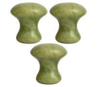 Tofficu 3pcs Mushroom Shaped Massage Stone Portable Facial Massage Stone Jade Rounded Corners Moisture Retention Will Not Scratch Or Damage Skin for Home Spa Relaxation