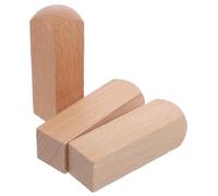 Tofficu 3pcs Natural Blocks for DIY Seal Carving Unfinished Wood Crafting Materials Premium Basswood for Sculpture Practice and Creative Whittling Projects