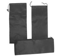 Tofficu 3pcs Outdoor Waterproof Drawstring Tool Pouch Set for BBQ Grill Utensil Storage, Zipper and Drawstring Bags for Camping, Portable Barbecue Accessory Organizer