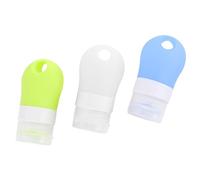 Tofficu 3pcs Refillable Bottle Portable Squeeze Dispenser 38ml Leakproof Silicone Pp Bottles for Women Outdoor Travel Essential Oils and Lotions