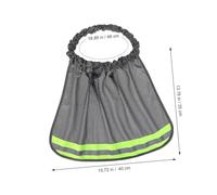 Tofficu 3pcs Reflective Hard Hat Cover with Elastic Band Breathable Mesh Sun Shade Neck Protector for Construction Workers Lightweight Quick Dry Hat Visor Accessory for Outdoor Use