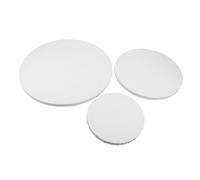 Tofficu 3pcs Round Cotton Canvas Frames Thick Stretched Painting Board for Oil Painting and Mixed Media Quick Swap Design for Artists