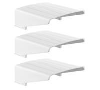 Tofficu 3pcs Security Camera Cover Shield Plastic White Weatherproof Universal Compatibility for Cctv Dome Cameras Outdoor Home Security
