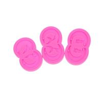 Tofficu 3pcs Silicone Earring Resin Molds with Built for DIY Jewelry Making Moon Cat Mermaid Tail Wolf Shapes Epoxy Pendant Keyring Casting Kit