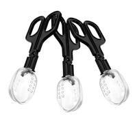 Tofficu 3pcs Small Black Plastic Hamster Waste Scoop Set for Small Pets, Guinea Pig Pooper Scooper and Litter Cleaning Tool for Pet Supplies