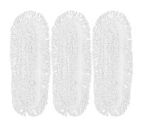 Tofficu 3pcs Washable Mop Replacement Pads for Flat Mop Head Enhanced Dust Capture for Kitchen and Everyday Cleaning