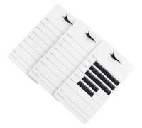 Tofficu 3pcs White Acrylic Eyelash Holder Board for False Eyelash Display and Storage Portable Lash Storage Tray and Beauty Salon Professionals