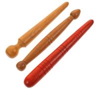 Tofficu 3pcs Wooden Reflexology Massage Stick Set for Whole Body, Foot and Neck Acupressure Therapy, Manual Meridian Pressure Point Massager for Relaxation and Health Care