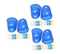 Tofficu 3sets Finger Protectors Nonslip Finger Sleeves for Boys and Girls Adults Electronic Repair Painting Jewelry Cleaning Comfortable Fingertip Caps 40pcs*3