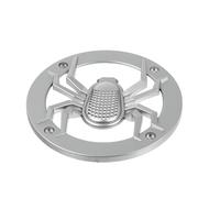 Tofficu 4-inch Silver Spider Web Speaker Grill Dust Cover, Loudspeaker Protective Mesh, Subwoofer Decor Circle for Car Audio Systems