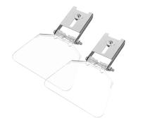 Tofficu 4 pcs Bench Grinder Eyeshield Attachment Tool Shield with Stainless Steel Bracket Transparent Dust Guard Durable Eye Protection for Bench Grinders
