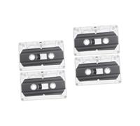 Tofficu 4 pcs Blank Audio Cassettes Vintage Voice Recording Tape Low Noise Design for Music and Analog Equipment Replacement