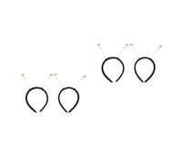 Tofficu 4 Pcs Glow in Dark Outer Space Headpiece Party Headband Set with Lightweight Plastic Material for Halloween Cosplay and Science Fiction Fans, Versatile Funny Costume Accessory