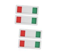 Tofficu 4 pcs Privacy Slider Door Indicator Sign Self Adhesive Open Closed Office Conference Status Display for Business and Public Spaces