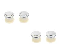 Tofficu 4 pcs Retractable Embedded Spring Knobs Zinc Alloy Furniture Handles Invisible Spring Door Pulls for Cabinets