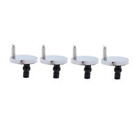 Tofficu 4 pcs Toilet Seat Replacement Screws with Hinges and Pads Fixings Kit for Strong Easy to Install Toilet Seat Accessories Reliable Bathroom Repair Parts