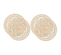 Tofficu 4 pcs Wooden Bag Bottoms DIY Hollow Floral Pattern Bases for Crochet Knitting Bags Durable Crafting Replacement for Handbags Shoulder and Crossbody Styles