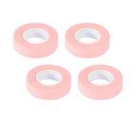 Tofficu 4 Rolls Breathable Eyelash Fixed Tapes for Eyelash Extension with Microporous Design, Pink Non-Woven Fabric Lash Tape Suitable for Beauty Shop and Home Use