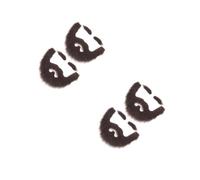 Tofficu 4 Sets Realistic Fake Beard and Mustache Set with Self-adhesive Backing for Instant Transformation, Cloth Material, for Cosplay and Mustache Themed Parties, Suitable for Men