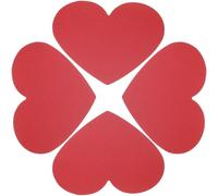 Tofficu 40 Pieces Heart Cutouts - Heart Cards for Valentine's Day, Red Hearts Paper for Bulletin Boards, Walls, Classroom Decorations, Kids Love Peace, School, Craft Projects