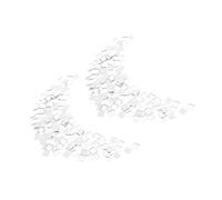 Tofficu 400pcs Square Self-Adhesive Mirror Glass Mosaic Tiles for Crafts DIY Jewelry Art Decorations Fire-Resistant Reflective Tiles for Home and Handmade Projects