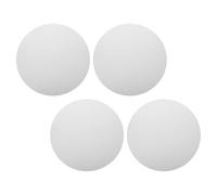 Tofficu 40cm Circular White Canvas Panels 4pcs Round Canvas Boards for Painting Suitable for Beginners and Seasoned Artists for Art Education and Studio Use