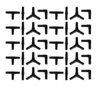 Tofficu 40pcs Aquarium Air Hose Adapter Oxygen Pump Connector Kit I, T, L, Y Connectors Black, Aquarium Airline Tubing Splitter for Fish Tank Air Pump Accessories