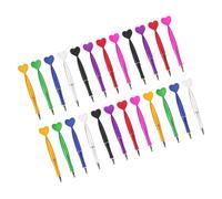 Tofficu 40pcs Mermaid Tail Ballpoint Pen Love Heart Shape Gel Ink Pens for Valentines Day Sturdy Abs Material Comfortable Grip Smooth Writing for School Office Note Taking and Gift
