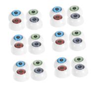 Tofficu 40pcs Round Plastic Doll Eyes for Crochet Animals DIY Craft Projects Realistic Lifelike Appearance with Durable Smooth Surface for Handmade Stuffed and Creative Art