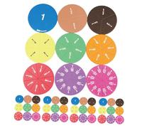 Tofficu 45pcs Fraction Circles Math Manipulatives Safe EVA Material Visual-spatial Learning Tools for Montessori Educational Fraction Puzzles for Collaborative Critical Thinking