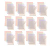 Tofficu 48pcs Plastic Binder Dividers with Colored Tabs Transparent Loose Leaf Separator Sheets for Notebooks and Planners Easy Labeling Index Dividers for Work School and Personal