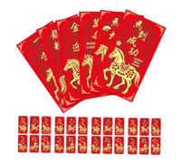 Tofficu 48pcs Year Horse Red Envelopes Chinese Year Lucky Money Pockets for Cash Lunar Spring Festival Hongbao with Spacious Interior and Reliable Paper Material