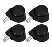 Tofficu 4pcs 2-inch Nylon Replacement Office Chair Wheels with 11mm Stem, Smooth-rolling Plastic Casters for Desk and Gaming Chairs, Suitable for Carpet and Hard Floors in Home Or Office