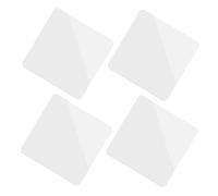 Tofficu 4pcs Acrylic Mirror Board Reflective Display Board Reflective Plate 10x10cm White Acrylic Photo Props for Jewellery Watches Photography Photo Studio Background Accessories Display Stand